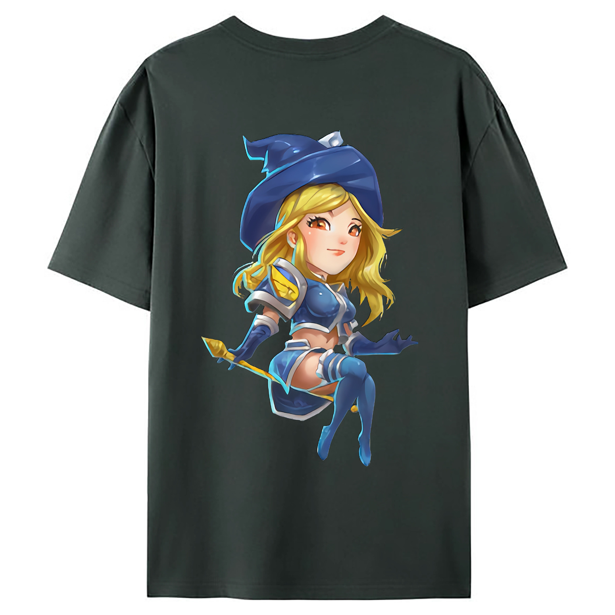 （画像用） リーグ・オブ・レジェンド League of Legends LOL 綿100％ メンズ半袖Tシャツ（バックプリント） 通気性